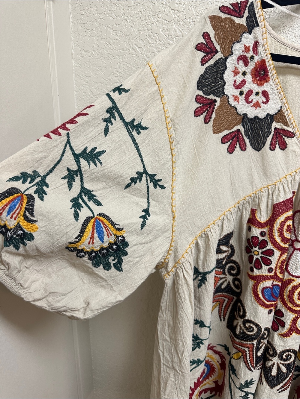 Zara Embroidered Bohemian Tunic Dress - Picture 4 of 5